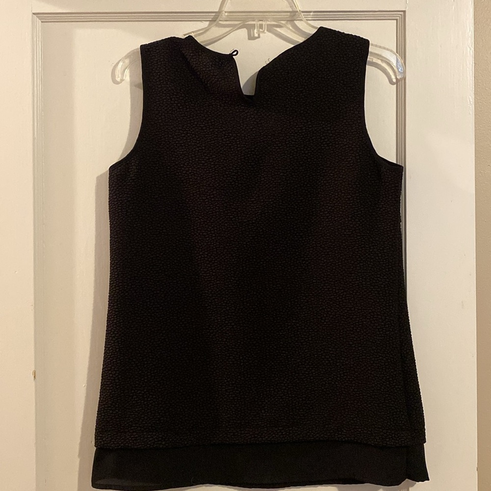 Black Patterned Tank Top - Picture 5 of 5